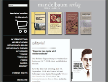 Tablet Screenshot of mandelbaum.at